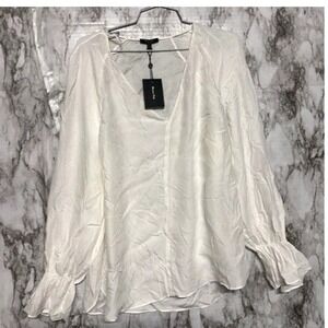 Massimo‎ Dutti Long Sleeve Blouse Women Oversized size  S -New w/ imperfections
